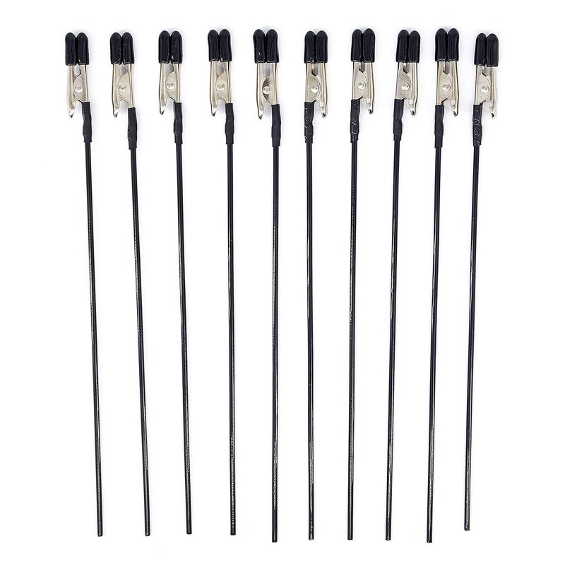 Yocoolfun 30 Pack Model Painting Alligator Clip Stick with Rubber Tips Modeling Tools,Metal Wire Clamps Long-Tailed Clasp for Hobby Modeling DIY Card Photo Memo for Airbrush Hobby Model Parts - Image 1